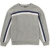 Stripe Popover, Med Heather Grey - Sweatshirts - 1 - thumbnail