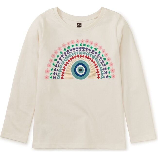 Rainbow Eye Graphic Tee, Chalk