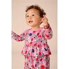 Pretty Peplum Baby Romper, Ladybug Floral - Rompers - 3