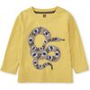 Lucky Snake Graphic Tee, Lemongrass - T-Shirts - 2