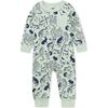 Long Sleeve Pocket Baby Romper, Sketched Lunar New Year Animal - Rompers - 1 - thumbnail