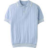 Zeke Polo Shirt With Contrast Details, Blue - Polo Shirts - 1 - thumbnail