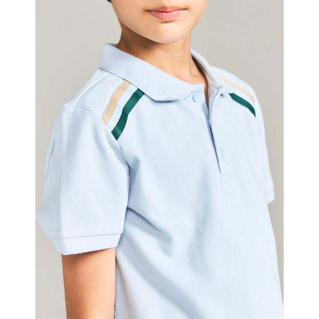 Monty Polo Shirt, Blue - Polo Shirts - 2