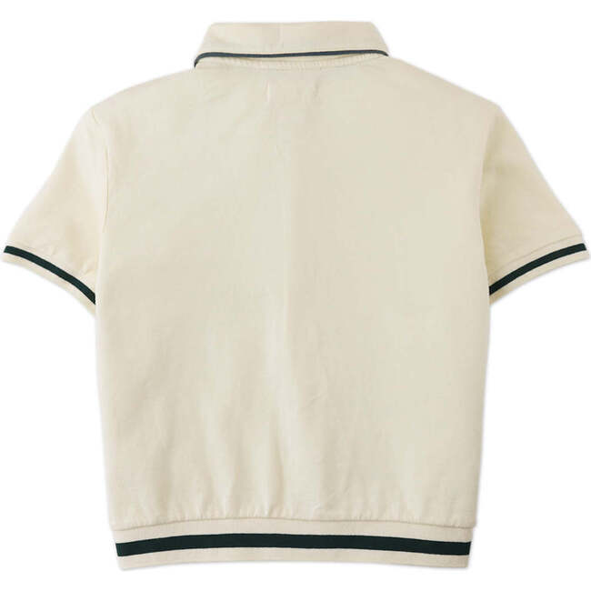 Lyndon Button Down Polo, Offwhite - Polo Shirts - 5