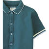 Emman Button Down Polo, Green - Polo Shirts - 3