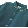 Emman Button Down Polo, Green - Polo Shirts - 5