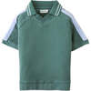 Elijah V-Neck Polo, Green - Polo Shirts - 1 - thumbnail