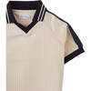 Elijah V-Neck Polo, Beige - Polo Shirts - 3