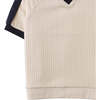 Elijah V-Neck Polo, Beige - Polo Shirts - 4