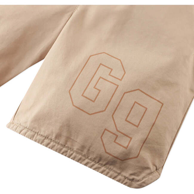 Clark Walking Shorts With Gg Logo, Beige - Shorts - 2