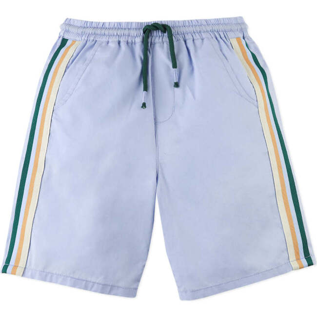 Chester Walking Shorts With Side Stripes, Blue