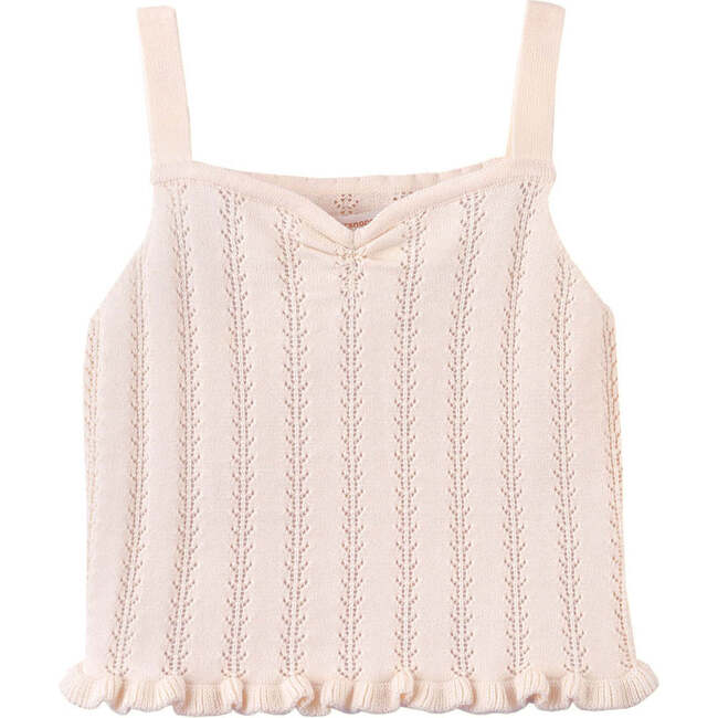 Brigitte Tank Top With Front Ruching, Pink