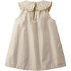 Baby Ludmila Shift Dress Gold With Embro On Collar, Multi - Dresses - 5