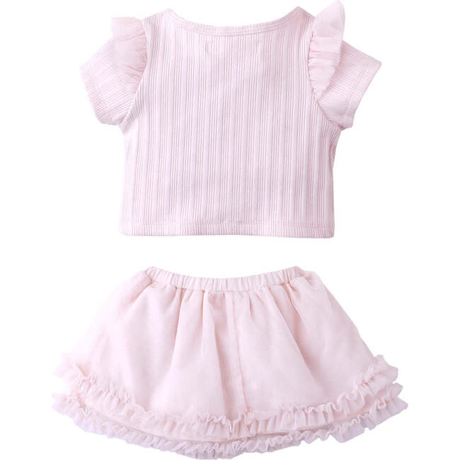 Baby Lara Tee And Skirt Set, Pink - Mixed Apparel Set - 4