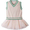 Baby Charlene Tennis Dress, Peach - Dresses - 1 - thumbnail