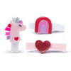 Unicorn Glitter Heart Hair Clips - Hair Accessories - 1 - thumbnail