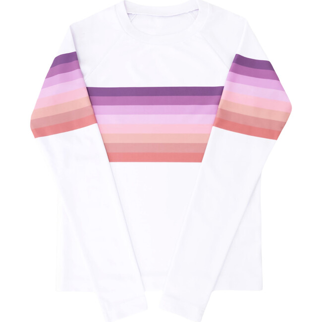 Unisex Rashguard, Purple Sands Rainbow
