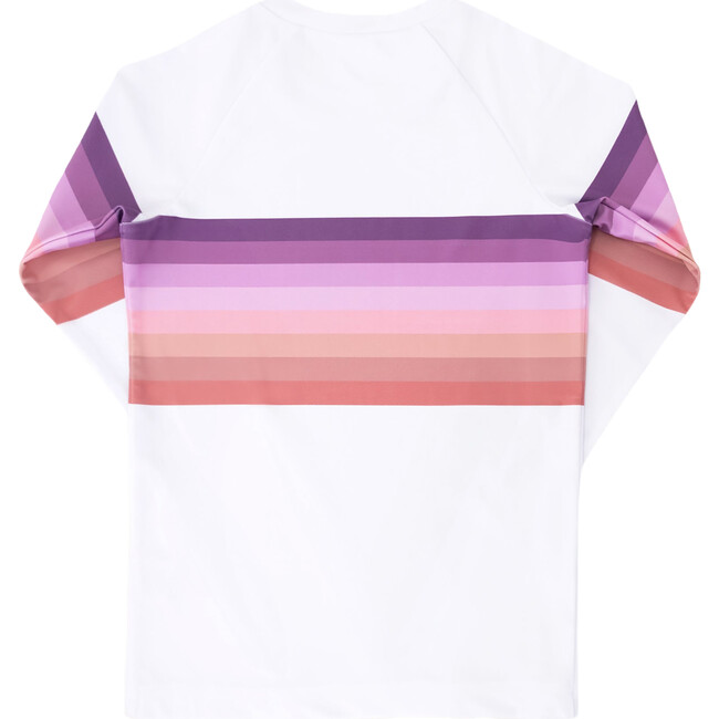Unisex Rashguard, Purple Sands Rainbow - Rash Guards - 3