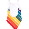 Scoop Neck One-Piece Swimsuit, Forever Summer Rainbow - One Pieces - 2