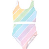 Scoop Neck 2-Piece Tank Swimsuit, West Coast Rainbow - Two Pieces - 1 - thumbnail