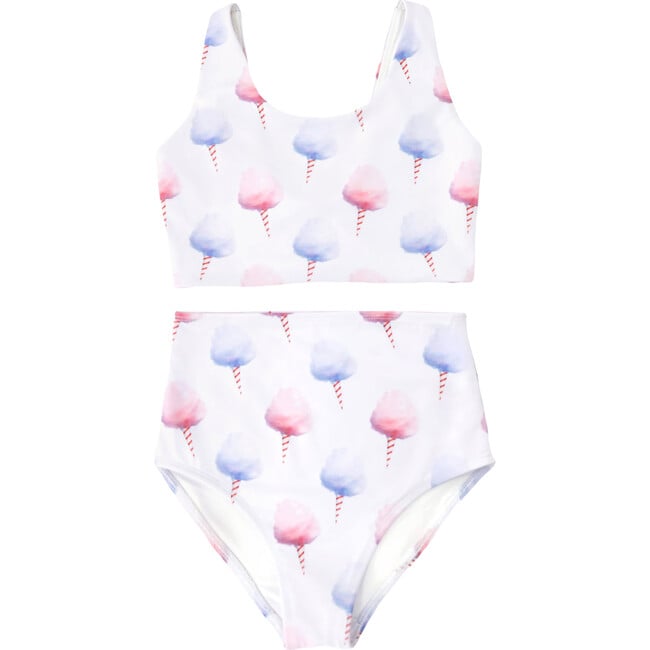 Scoop Neck 2-Piece Swimsuit, Cotton Candy