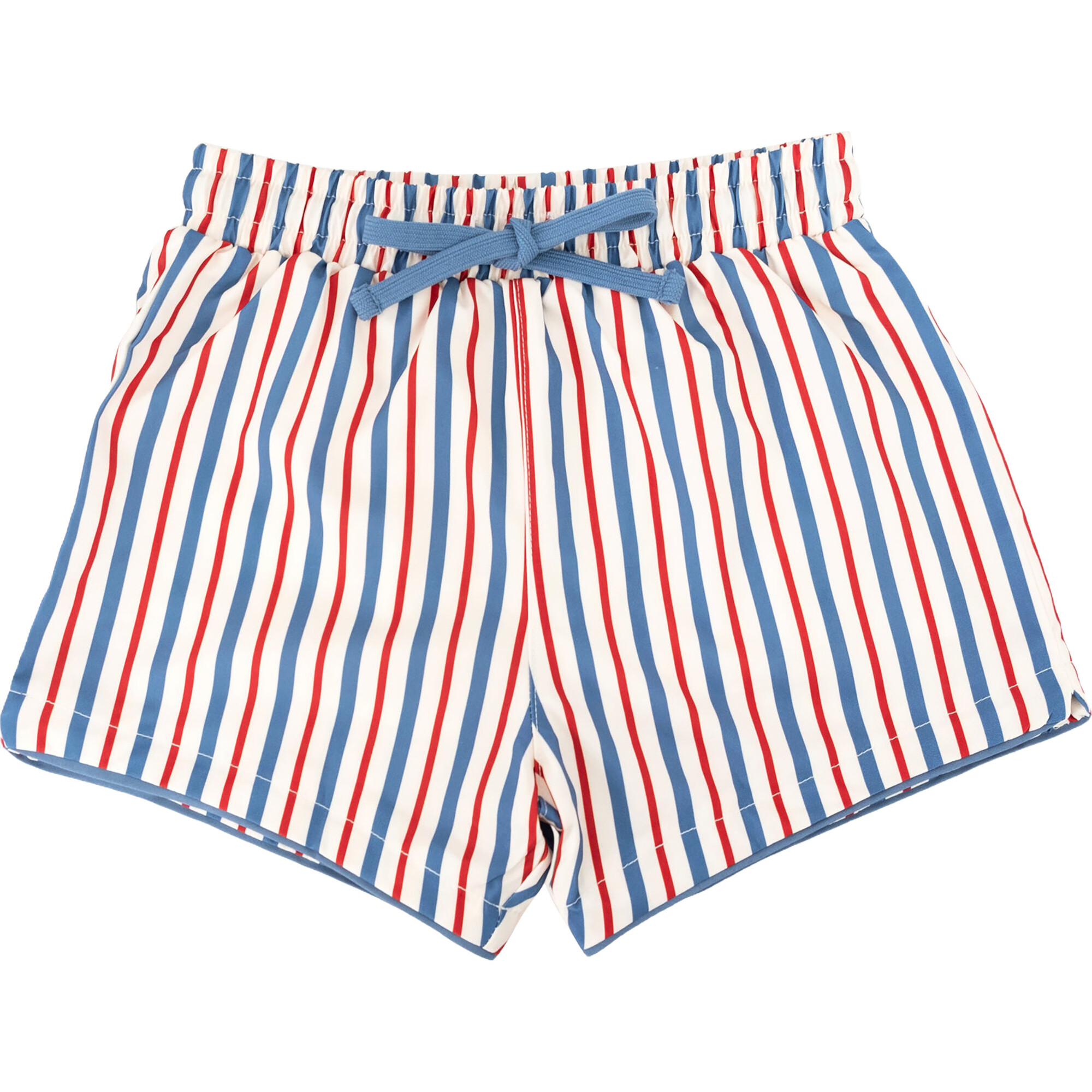Boy's Swim Shorts, Americana Stripes - Swim Trunks - 1