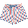 Boy's Swim Shorts, Americana Stripes - Swim Trunks - 1 - thumbnail