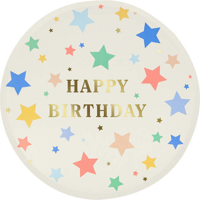 Happy Birthday Stars Dinner Plates