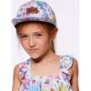 Cap, White, Pink, And Green Flowers - Hats - 4