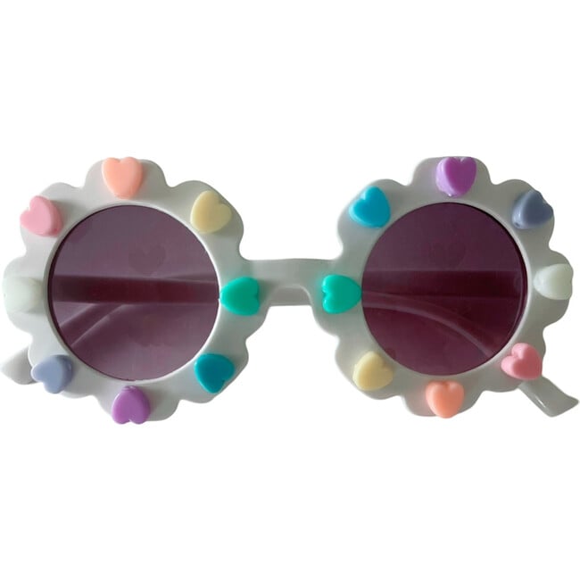 Heart World Cami Flower Sunnies, White