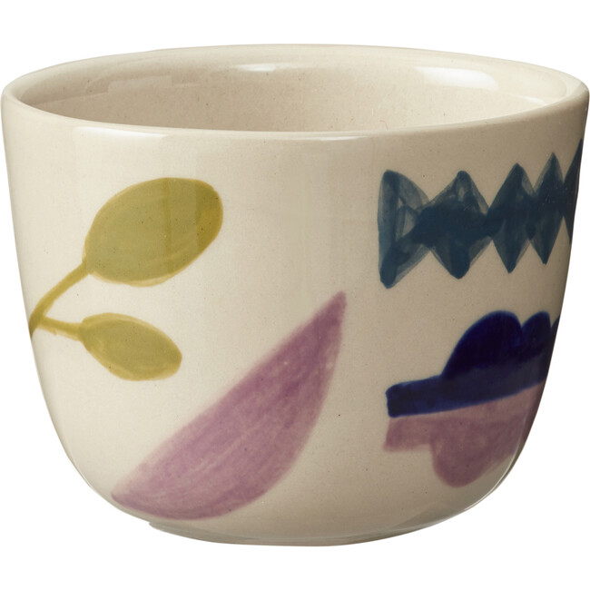 Bouquet Garni Hand Painted Stoneware Cup, Multicolors