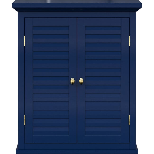 Teamson Home Glancy Removable Two-Door Wall Cabinet, Navy