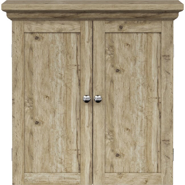 Teamson Home Stratford Removable Wall Cabinet, Light Oak