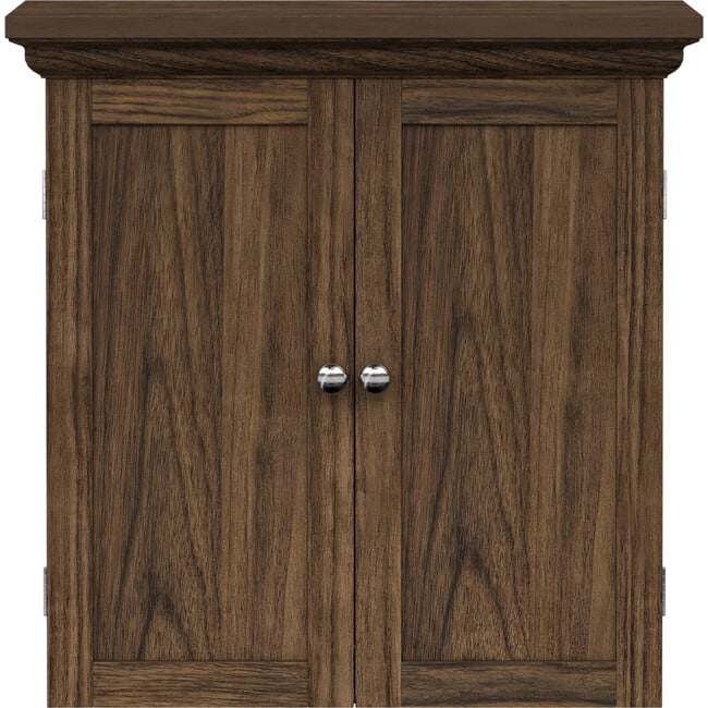 Teamson Home Stratford Removable Wall Cabinet, Walnut