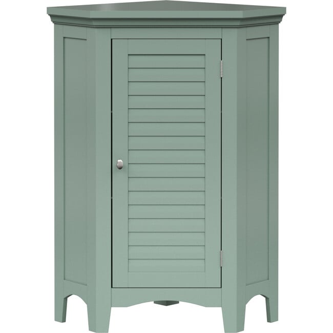 Teamson Home Glancy Corner Floor Cabinet, Sage Green