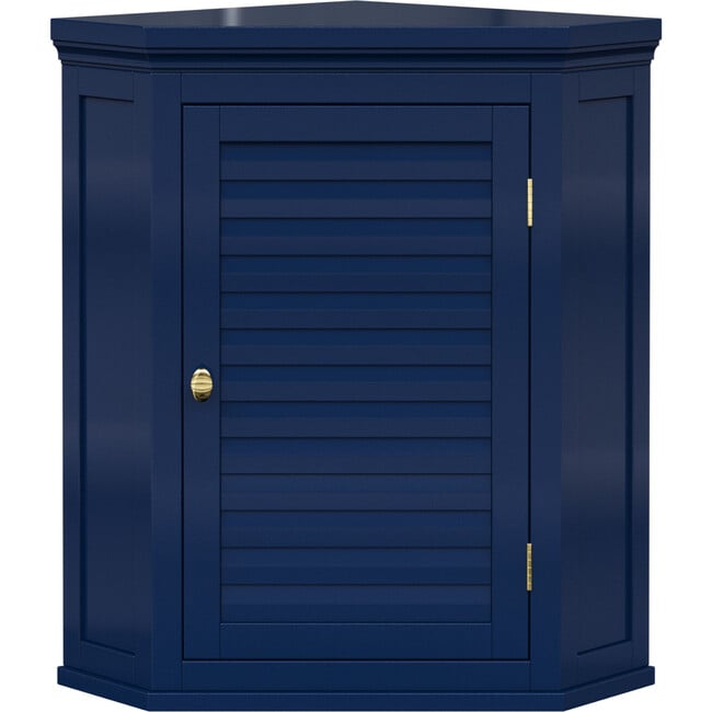 Teamson Home Glancy Corner Wall Cabinet, Navy