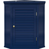 Teamson Home Glancy Corner Wall Cabinet, Navy - Bathroom - 1 - thumbnail