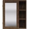 Teamson Home Ellery Removable Medicine Cabinet, Walnut - Bathroom - 1 - thumbnail