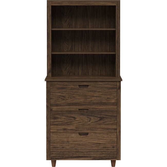 Teamson Home Ellery Freestanding Hutch Cabinet, Walnut