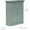 Teamson Home Glancy Removable Two-Door Wall Cabinet, Sage Green - Bathroom - 3