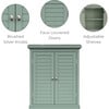 Teamson Home Glancy Removable Two-Door Wall Cabinet, Sage Green - Bathroom - 4