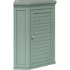 Teamson Home Glancy Corner Wall Cabinet, Sage Green - Bathroom - 5