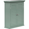 Teamson Home Glancy Removable Two-Door Wall Cabinet, Sage Green - Bathroom - 5