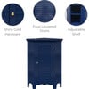 Teamson Home Glancy Corner Floor Cabinet, Navy - Bathroom - 4