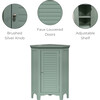 Teamson Home Glancy Corner Floor Cabinet, Sage Green - Bathroom - 4