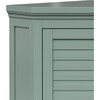 Teamson Home Glancy Corner Wall Cabinet, Sage Green - Bathroom - 7