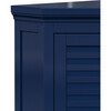 Teamson Home Glancy Corner Wall Cabinet, Navy - Bathroom - 6