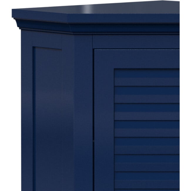 Teamson Home Glancy Corner Floor Cabinet, Navy - Bathroom - 7