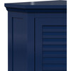 Teamson Home Glancy Corner Floor Cabinet, Navy - Bathroom - 7