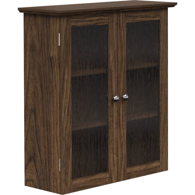 Teamson Home Connor Removable Wall Cabinet, Walnut